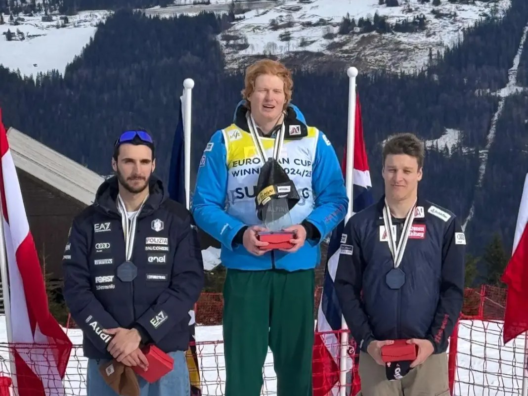 Podio coppa Europa Abbruzzese