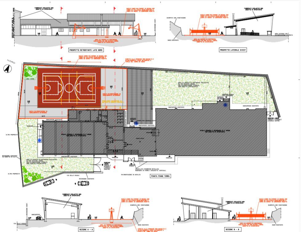 PROVINCIA GRANDA - Il progetto per il nuovo campo polifunzionale