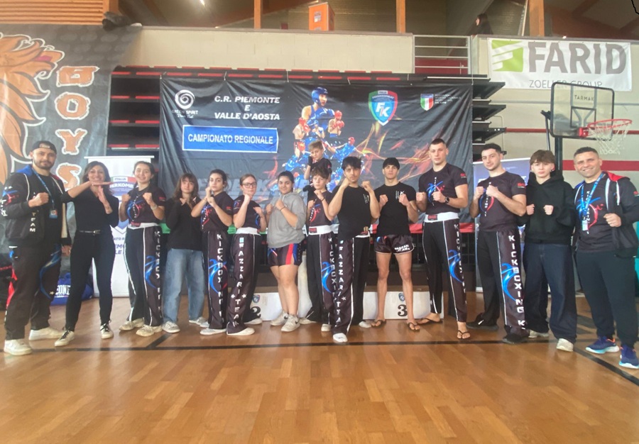 Il Fazzari Team ai Regionali di kick boxing a Giaveno