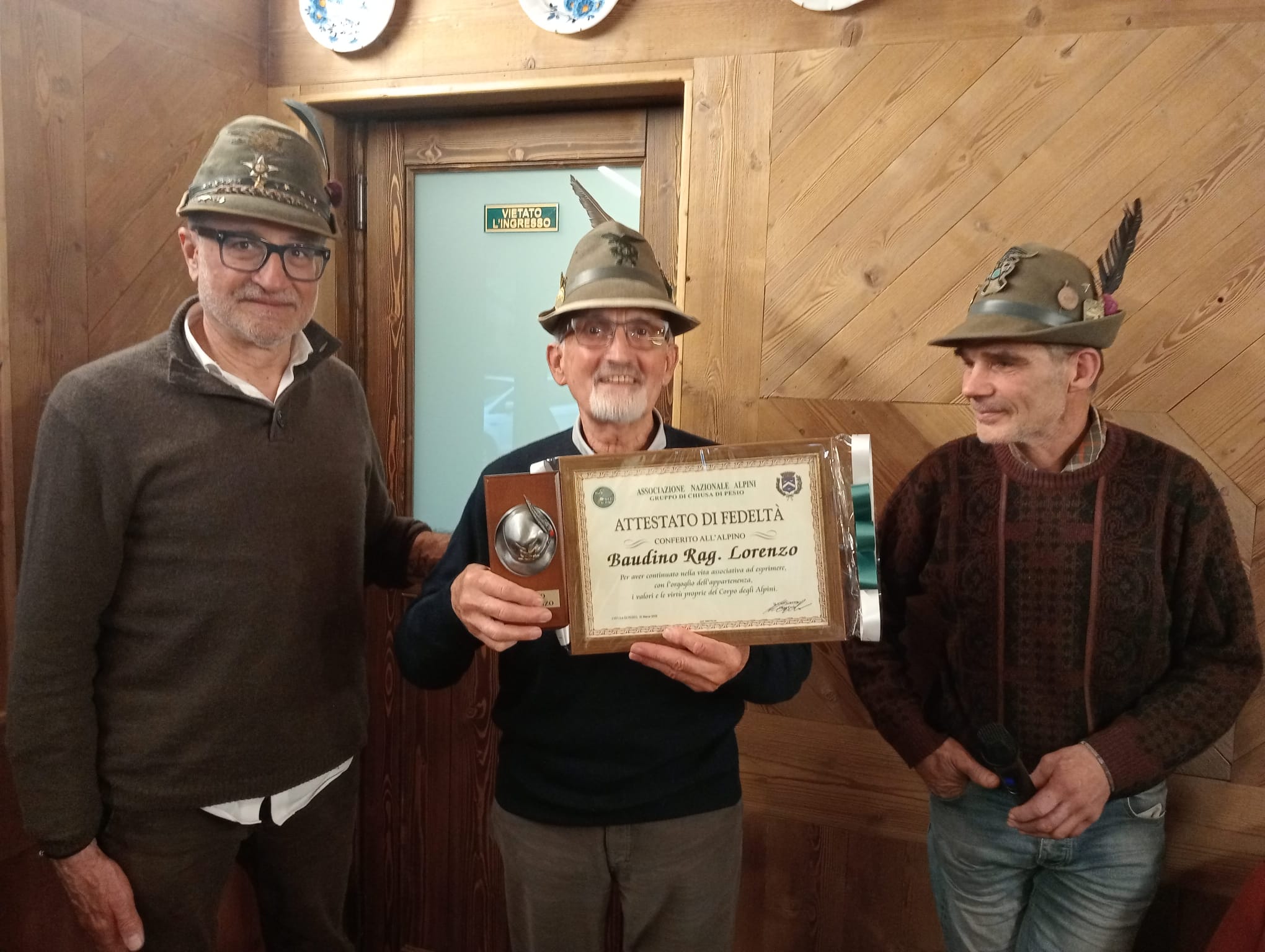 PROVINCIA GRANDA - La premiazione di Lorenzo Baudino
