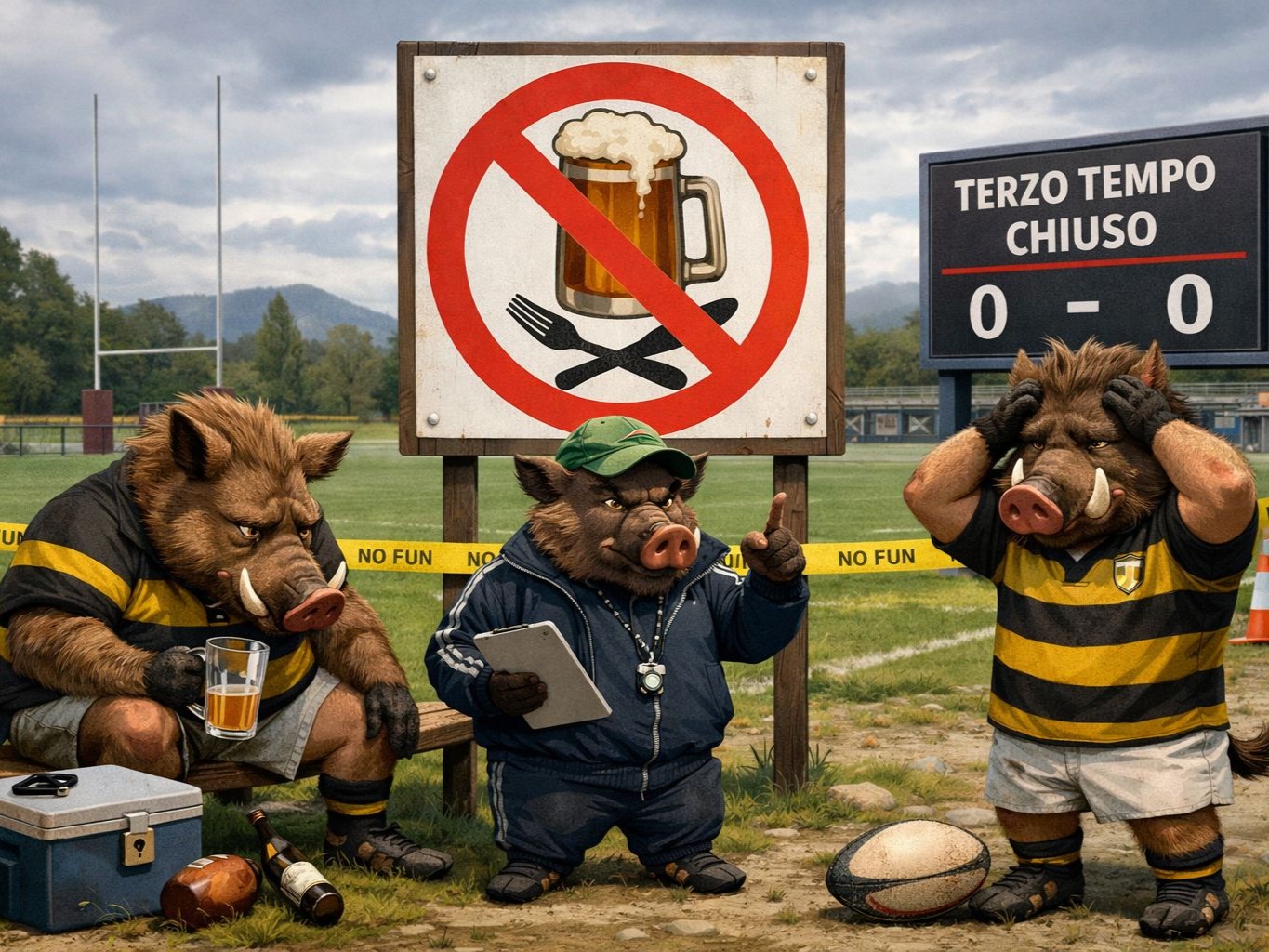 rugby terzo tempo senza birre