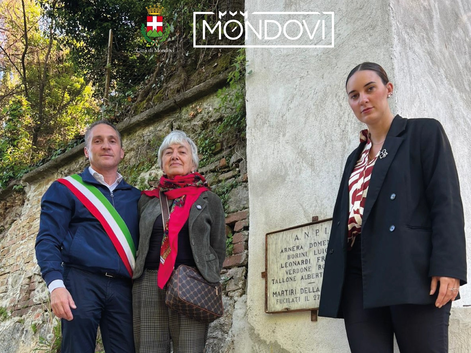 PROVINCIA GRANDA - Fiori cippi partigiani Mondovì