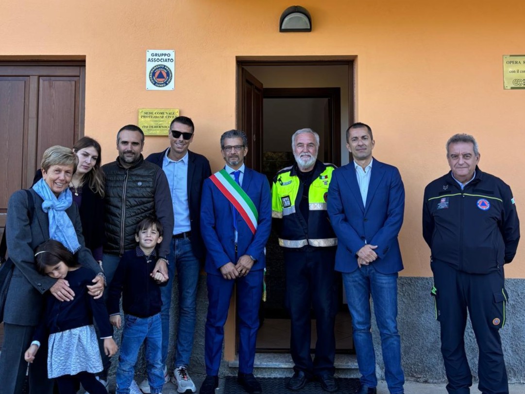 inaugurazione protezione civile Debernocchi Nucetto