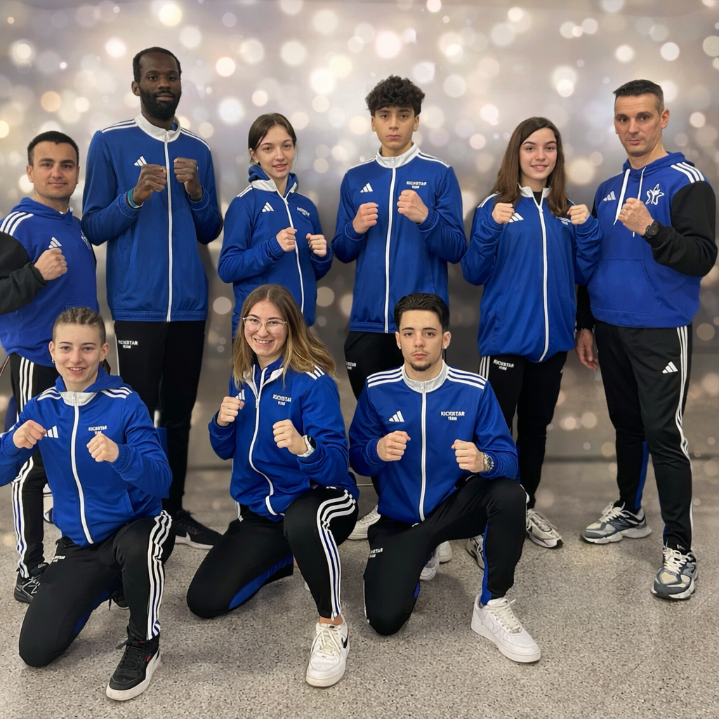 Gli atleti del Kick Star ad Atene