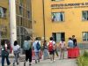 PROVINCIA GRANDA - Studenti entrano a scuola presso l'Istituto "Cigna" di Mondovì