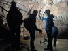 PROVINCIA GRANDA - Un momento delle riprese della troupe inglese all'interno delle grotte di Bossea