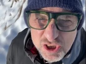 Il comico genovese Andrea Di Marco a Prato Nevoso