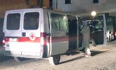 Autisti, personale e mezzi del Comitato CRI di Mondovì per il trasporto delle persone in quarantena ad Alassio

