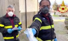 Garessio: mascherine distribuite alla popolazione dai vigili del fuoco volontari 
