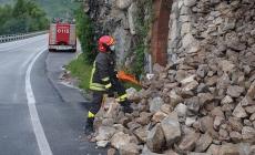 Garessio: frana lungo la strada statale 28