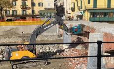 GARESSIO: le immagini dell'abbattimento del ponte Odasso