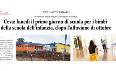 Ceva: tornano i giorni di scuola per i bimbi dell'Infanzia, dopo lo stop causato dall'alluvione