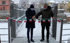 Garessio: inaugurata la passerella pedonale che sostituisce temporaneamente il ponte Odasso