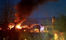 Incendio ad un casotto abbandonato in frazione Branzola di Villanova