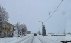 Neve, la statale 28 tra Garessio e Ceva