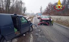 Scontro in via Castello a Morozzo. Due i mezzi coinvolti, ferita una donna 