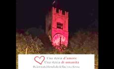 Mondovì, il sindaco riceve la bandiera della Croce Rossa  Italiana e la torre del Belvedere si tinge di rosso