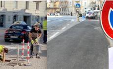 Mondovì, lavori per la posa dei cavi per la fibra ottica