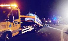 Mondovì: auto fuori strada sulla tangenziale, un ferito