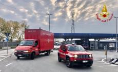 Principio d'incendio domato in poche ore alla Michelin dei Ronchi