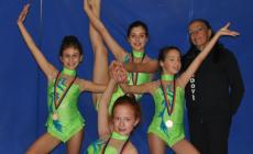 Ritmica: la Ginnastica Mondovì torna dagli Italiani CSI con due bronzi