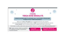 Vaccini: Piemonte, appuntamento comunicato da Regione, non più sul portale. Per terza dose ci sarà chiamata diretta.
