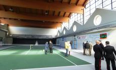 Inaugurato il nuovo campo indoor da tennis nel Palazzetto ex Ilsa 