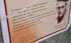 Magliano Alpi: danneggiata la lapide in memoria del partigiano Fortunati
