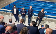 Il presidente della Regione Alberto Cirio inaugura la nuova piscina di Mondovì