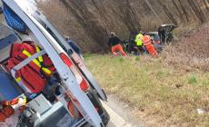 Vicoforte: auto fuori strada vicino alle Olle