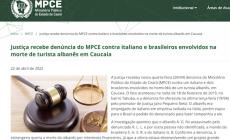Mondovì:  il caso della morte di Gropcaj nel comunicato della Procura brasiliana 