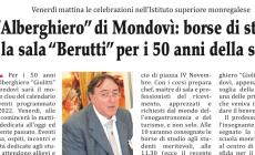 Alberghiero di Mondoví: i 50 anni nel ricordo di Mario “Upi” Berutti