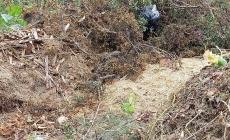 Niella: sacchi e plastica nell’area per gli sfalci in località Berzide