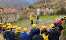 Serra Pamparato: i bambini hanno messo a dimora nuovi alberi con Coldiretti