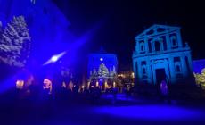 Mondoví accende le luci sui palazzi di Piazza