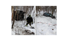 Incidente stradale a Frabosa Sottana, le immagini: camion spargisale e auto nella ripa
