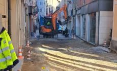 Mondovì: il punto sui lavori al Borgheletto. Il sindaco ai commercianti: «Via Alessandria aperta entro 10 giorni, via Beccaria entro la Fiera di Primavera»
