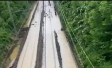 Maltempo: ferrovia interrotta da Fossano a Ceva. Due frazioni allagate a Trinità