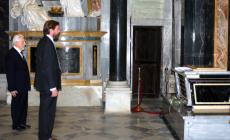 Il principe Aimone di Savoia ha reso omaggio alle tombe reali a Vicoforte