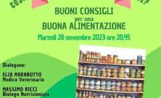 Morozzo: martedì l’incontro per la buona alimentazione