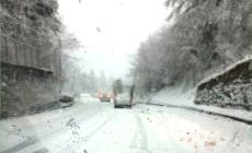 Ponte di Nava, neve: chiusa al traffico per incidente
