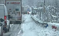 Ceva: nevica, solito problema ai Rocchini. Strada bloccata
