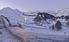 Alba spettacolare a Prato Nevoso... con spolverata di neve