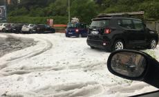 Bufera di pioggia e grandine su Mondovì