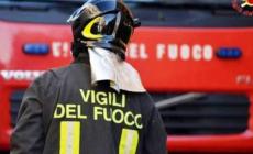 Incendio in una casa nel bosco a Garessio