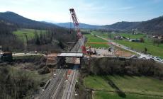 Lavori al cavalcaferrovia sulla sp 34 per la valle Mongia, la riapertura slitta al 9 settembre prossimo