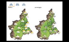 Meteo, Arpa Piemonte: previste precipitazioni nel pomeriggio. Possibilità di grandine e ritorno della sabbia sahariana