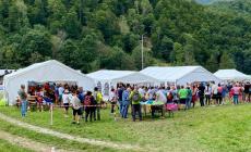 Successo della sagra della polenta saracena a Valcasotto