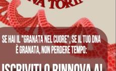 Nuovi tesseramenti al Torino Club Mondovì dal 7 settembre