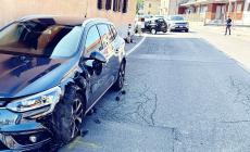 Scontro tra due auto in Via Langhe a Mondovì